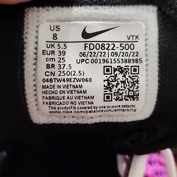 NIKE WOMENS AIR MAX FLYKNIT RACER NEXT NATURE FUCHSIA DREAM BALTIC BLUE sneakers - Picture 10 of 10